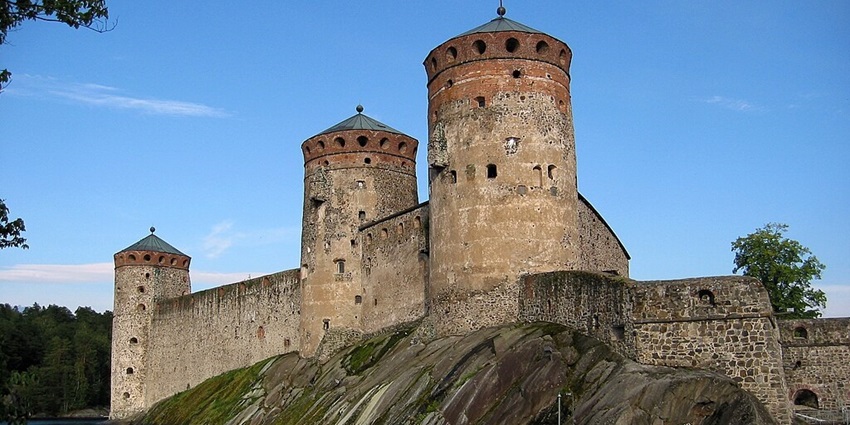 An image showing Savonlinna in June, with vibrant summer landscapes and scenic views.