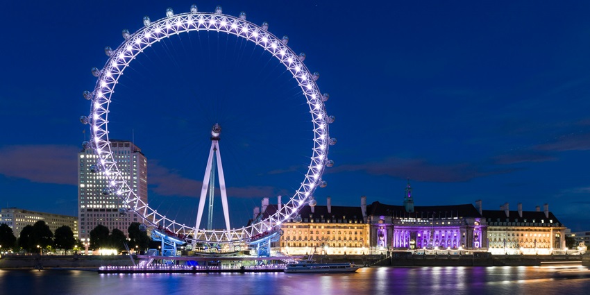 Enjoy stunning skyline views from the observation wheel