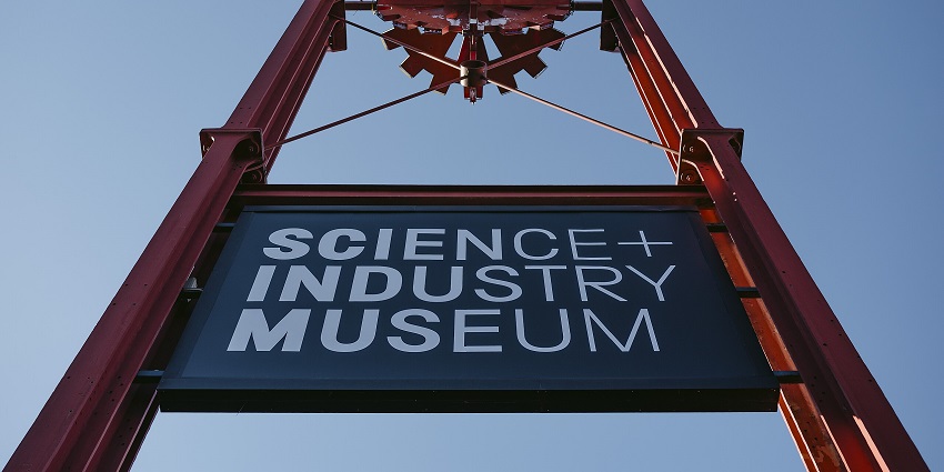 An Image of the sign outside the Science and Industry Museum in Manchester.