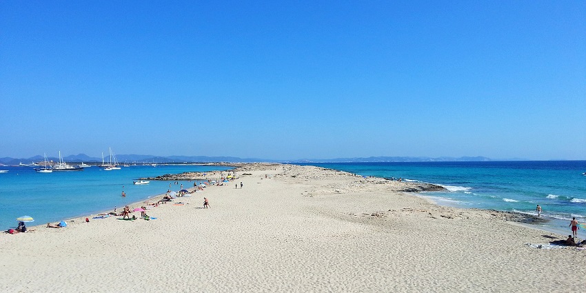 Ses Illetes is the best beach of Formentera.