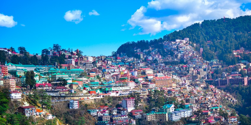 An image of the Ridge in Shimla, one of the places to see in March in North India.
