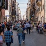 An amazing experience of shipping in Rome on the bustling streets