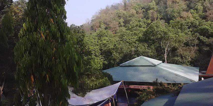 The ancient Sitabani Temple is surrounded by a forested landscape, is a holy place with a lot of history.