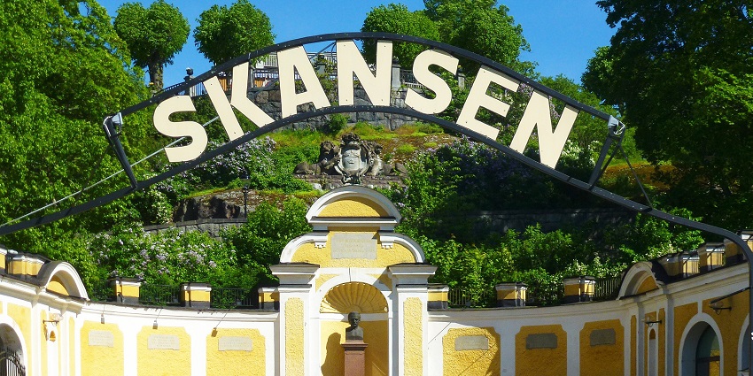 Image of Skansen Entré, a cultural gem among places to travel in Stockholm in January.