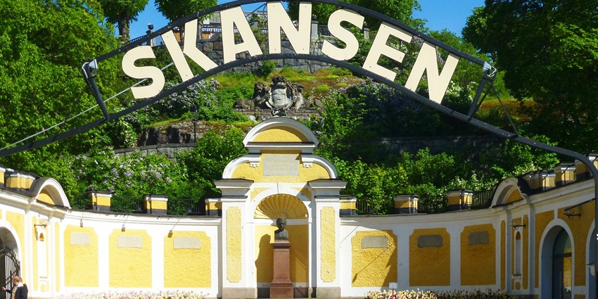 Outdoor museum showcasing Sweden's history, culture, and wildlife in Stockholm.