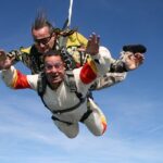 An image showing a person skydiving, capturing the thrill of skydiving in Germany.