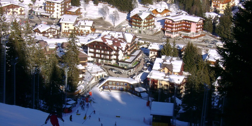 Visit Madonna di Campiglio with a romantic snowshoeing adventure.