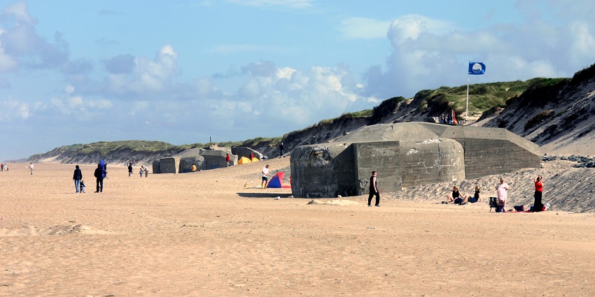 Søndervig Beach showcasing one of the beautiful beach of Denmark.