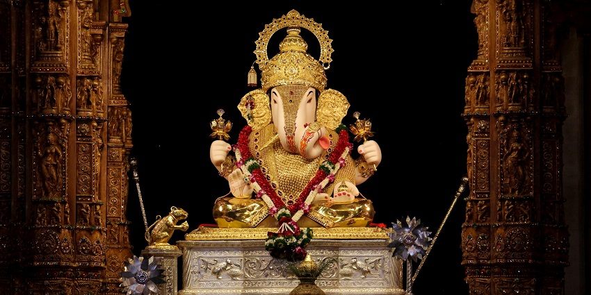 An image of the architecture of Sri Ganesha Hindu Temple in Berlin, Germany.