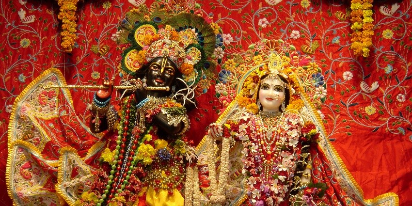 Indian temples in South Korea are dedicated to Radha-Krishna, offering spiritual gatherings, prayers, and cultural programs.