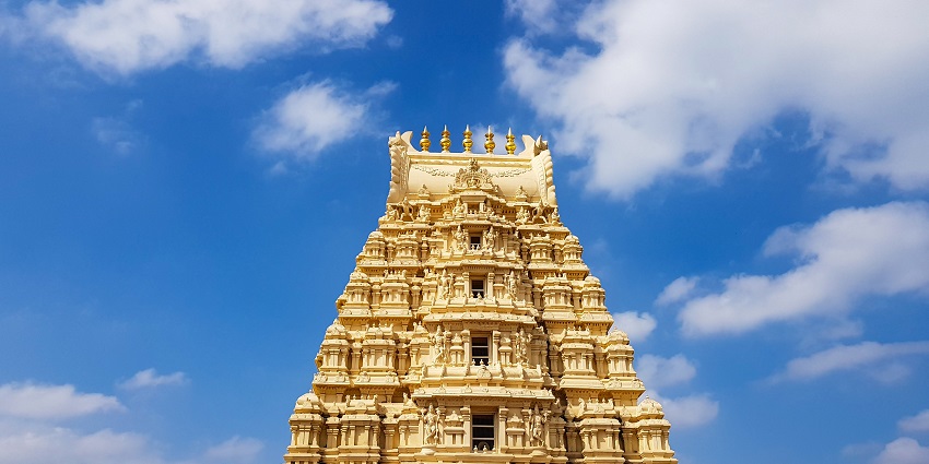 Temple dedicated to Lord Ranganatha with intricate carvings, featured in Nellore city guide.