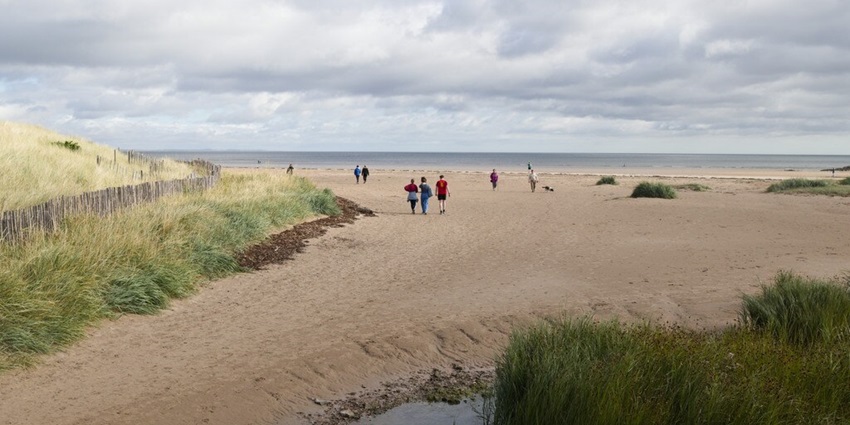 Long sandy beach near St Andrews Castle, is perfect for coastal walks and stunning views.