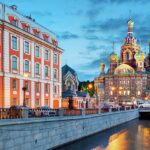 St. Petersburg nightlife shines with illuminated streets, lively bars, and stunning night views.