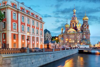 St. Petersburg nightlife shines with illuminated streets, lively bars, and stunning night views.