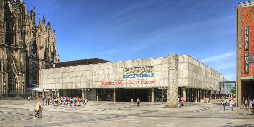 An image showing the Roman-Germanic Museum, showcasing ancient artefacts and history.