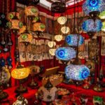 An image of a selection of colourful handicrafts on display at the Surajkund Mela 2025.