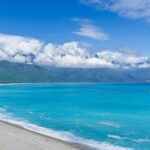 A panoramic view of one of the Taiwan beaches offering tranquillity and refreshing vibes.