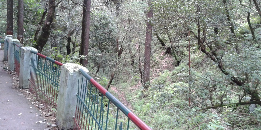 View of the Tarkeshwar Mahadev Temple, nestled amidst tranquility.