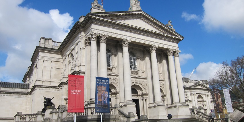 An image of the Tate Britain Millbank, an art gallery showcasing London's art scene.