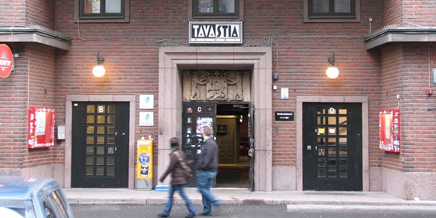 An image showing the vibrant atmosphere of the Tavastia nightclub, a popular nightlife venue.