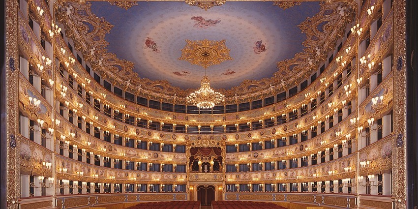 Majestic view of Teatro La Fenice, a place to visit in Venice