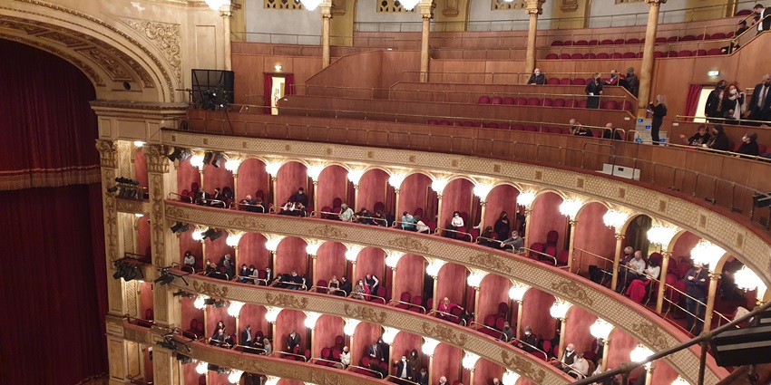 Tourists enjoy opera and live music performance as a part of lively Roman Nightlife.