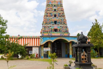 An image showing a view of Sri Kamadchi Ampal Temple, one of the temples in Germany.