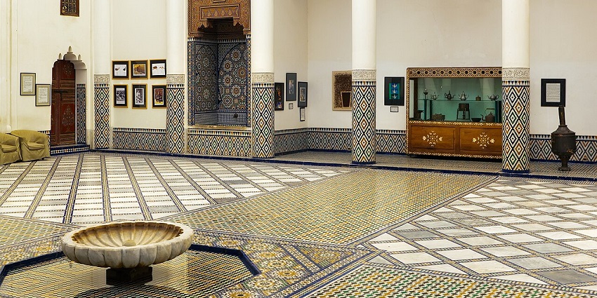 Museum showcasing contemporary Moroccan art, culture, and history exhibitions.