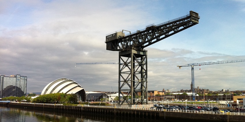 The Finnieston Crane, an iconic landmark, is a must-see when exploring places to visit in Glasgow