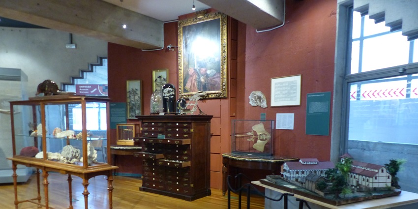 Interior of the National Museum Of Natural Science with significant relics on display