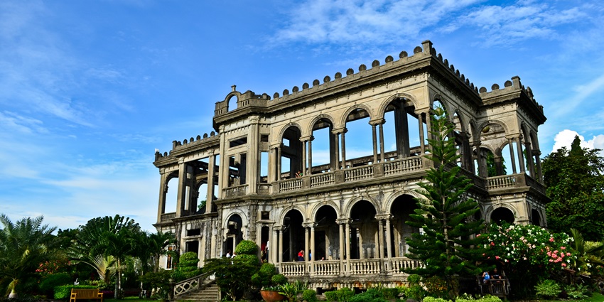 Majestic remains of a historic mansion with a rich heritage.