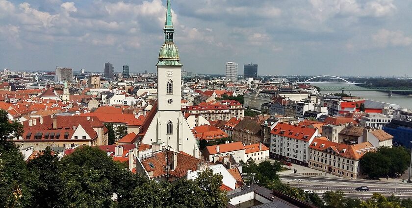 panoramic image of the city of Bratislava– Things To Do in Bratislava