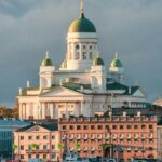 An image of the Helsinki Cathedral, a remarkable thing to see in Helsinki