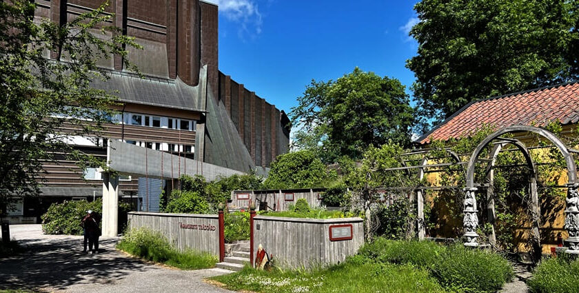 An image of the Vasa Museum garden, one of the best places to visit in Stockholm.