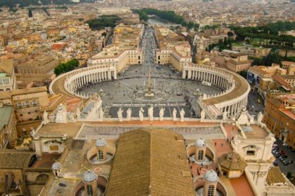 Vatican City, landlocked ecclesiastical state, seat of the Roman Catholic Church, and an enclave in Rome.