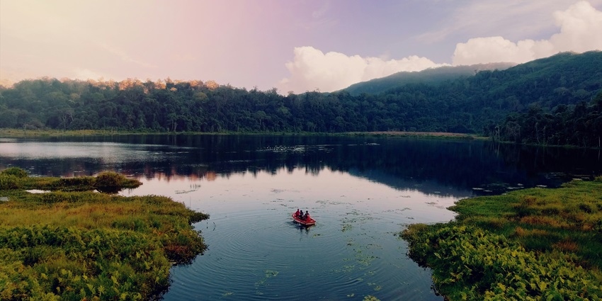 Pala Tipo, the largest lake in Mizoram is situated about 100 Km from the district headquarter of Siaha