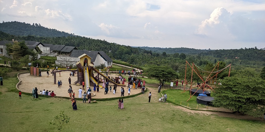 Enjoy adventure activities like bungee jumping at the Karapuzha Dam Adventure Park and Garden, Kalpetta