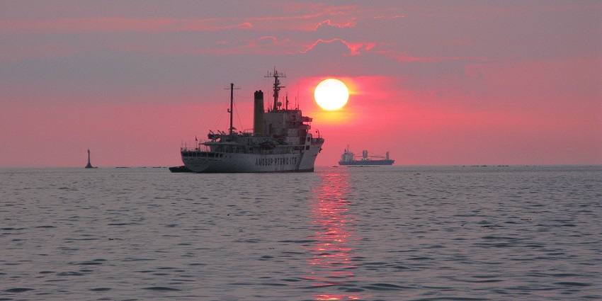 View of Manila Bay, Sunset, Philippines.
