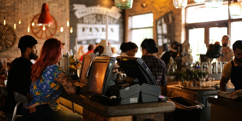 An image of a bar with cosy and intimate sitting vibe resembling nightlife vibes of Tokmok