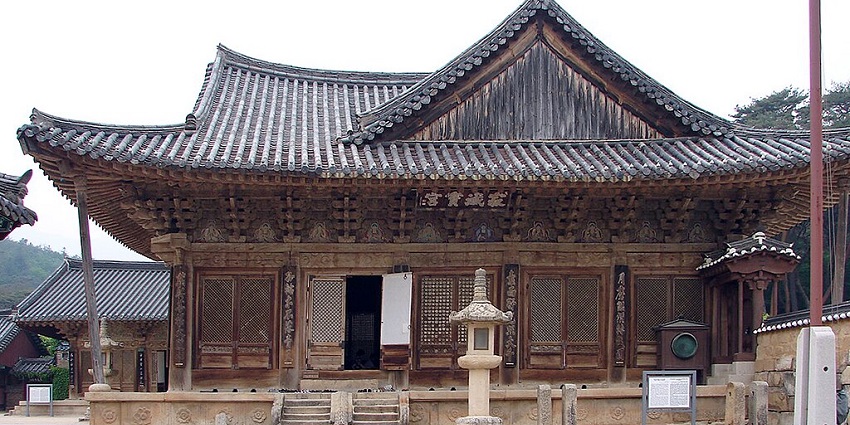Historic Buddhist temple, one of Korean temples loacted in Yangsan, South Korea.
