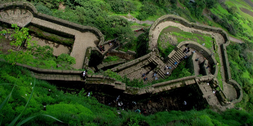 Climb up to the Lohagad Fort, one of the fun things to do at Pawna lake.