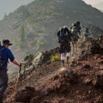 Image of a hiking path in Hankar on the Markha Valley trek, trekking in North India route.