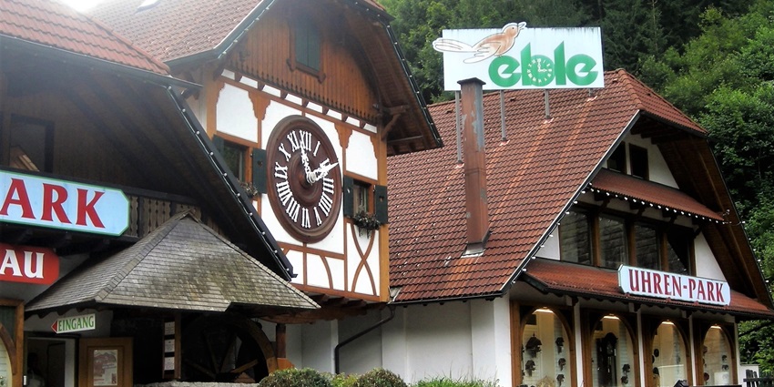 An image of the Triberg Cuckoo Clock, a popular destination near Triberg Waterfalls.