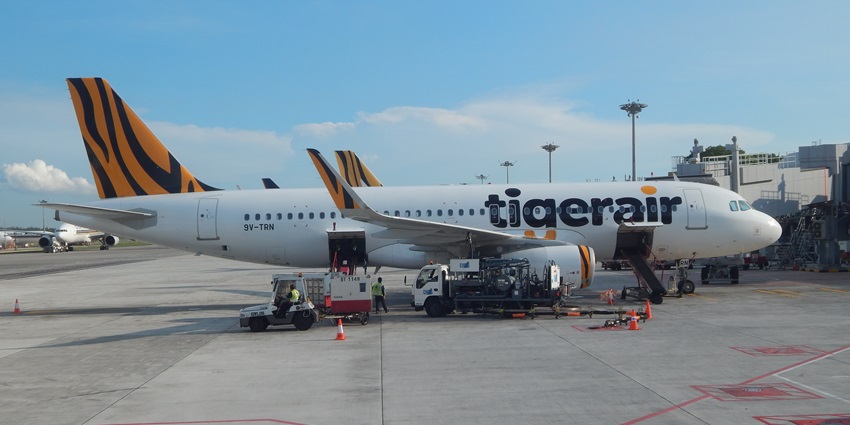 Image of an aeroplane at the Turin Caselle Airport, among airports in Italy