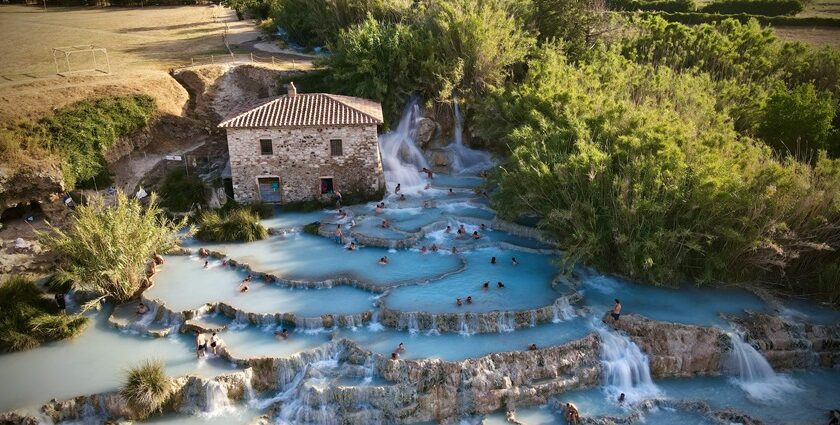 Tuscany hot springs are famous for their mesmerising rolling hills and historical charm.