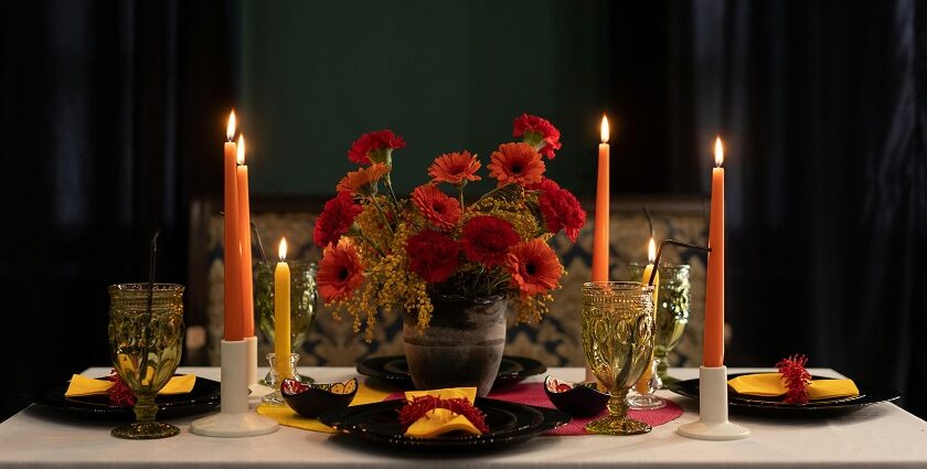 Image of a cosy, candlelit restaurant in Copenhagen, ideal for Valentine's Day in Denmark.