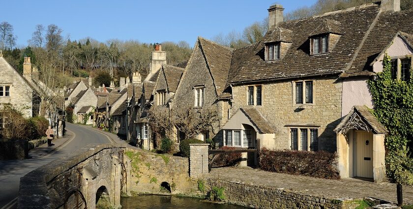 Image of the mesmerising Castle Combe in Cotswolds, ideal for Valentine's Day in England.