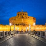 One of the most romantic places in Rome, Castel Sant'Angelo and Ponte Sant'Angelo.