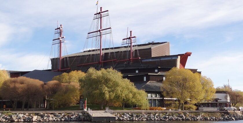 View of the structure of the Vasa Museum, one of the historical museums in Sweden.