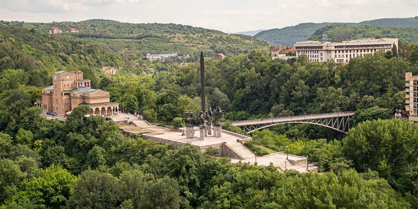 Image of Monument to the Assen Dynasty in Veliko Tarnovo in Bulgaria